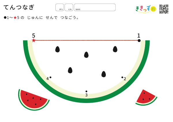 てんつなぎ スイカ